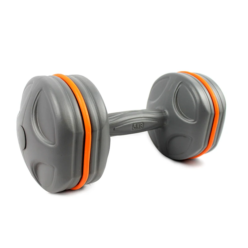 Colorful Plastic Sand-Filled Dumbbell 2kg Weight Home Use Fitness Equipment for Women