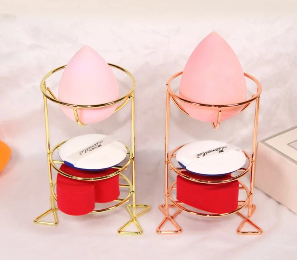 Best Selling Rose Gold Stainless Steel Beauty Makeup Blender Holder For Drying Makeup Sponge