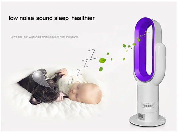 Portable Electric Remote Control Floor Air Condition Cooling Fan Intelligent Table Bladeless fan