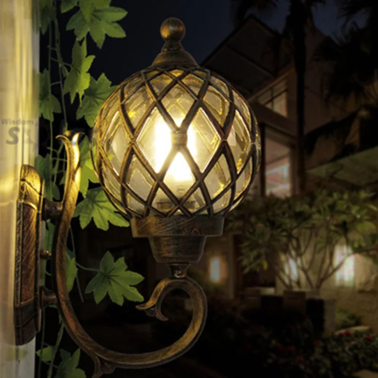 Электрический настенный светильник, светодиодный наружный водонепроницаемый садовый настенный светильник