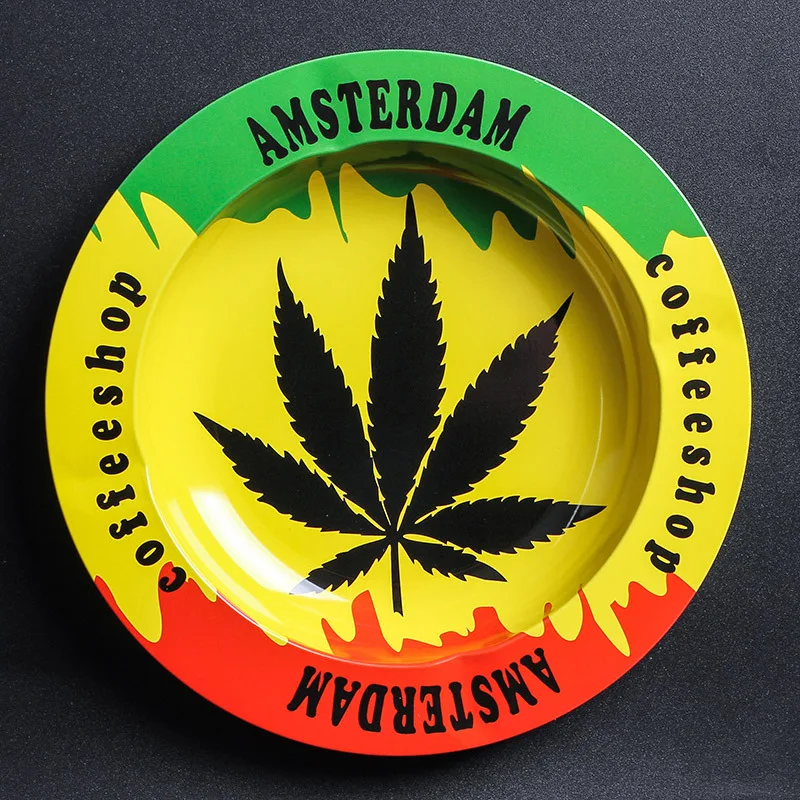 
Hot selling 138mm mini round tobacco ashtray weed herb rolling tray 
