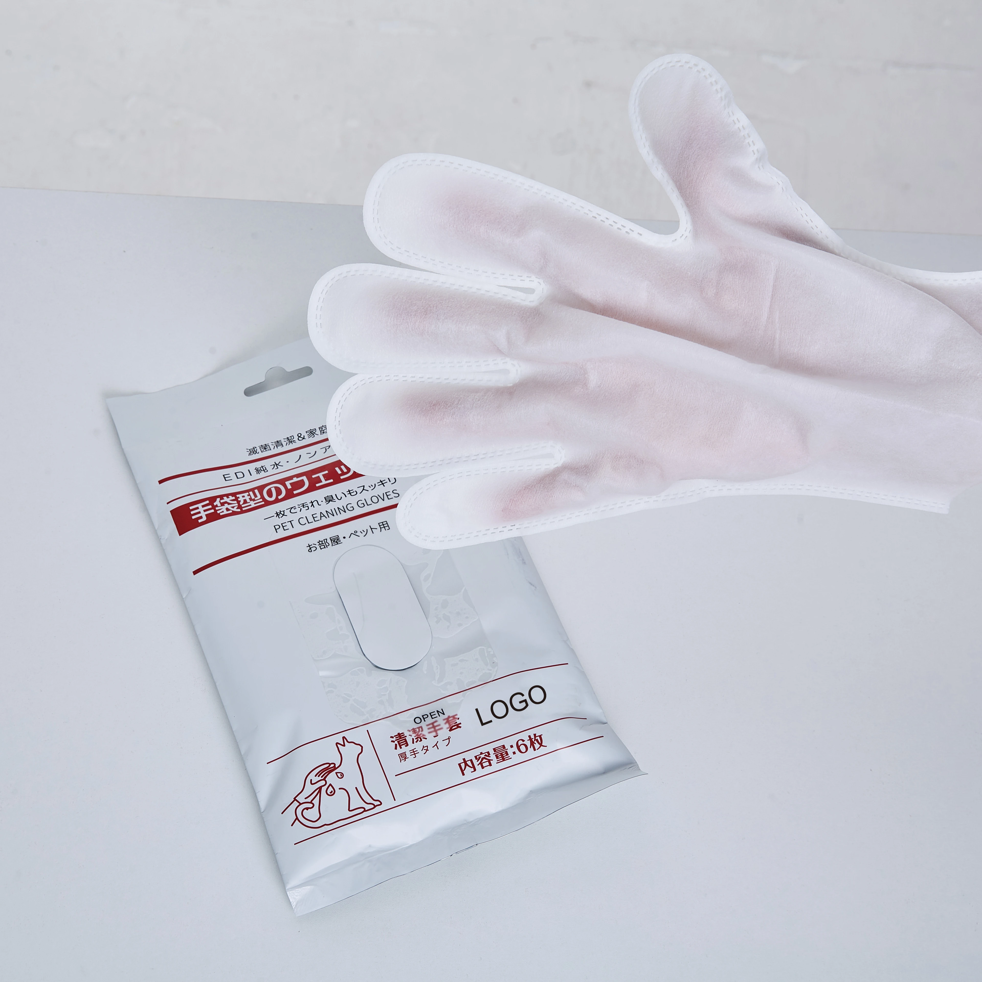 Disposable PET Cleaning Gloves PET SPA Gloves