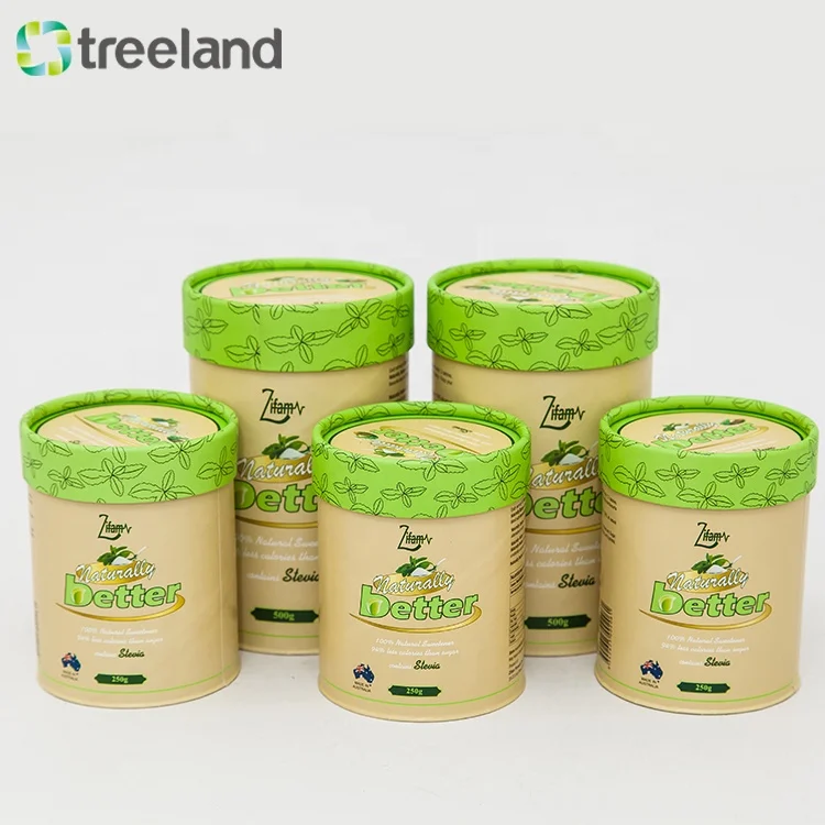 Recycled Customized Cylinder Cardboard Powder Paper Tube Packaging Boxes
