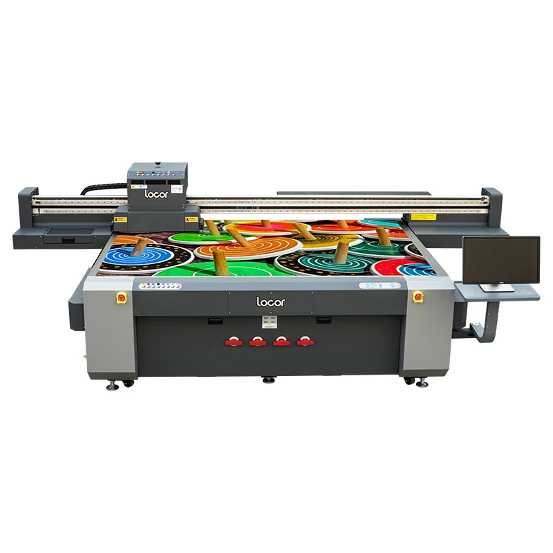 Locor Gen6  Gen5 40cm Height New Model 2.5m*1.3m 2513 Uv Flatbed Printer Uv Hybrid Printer