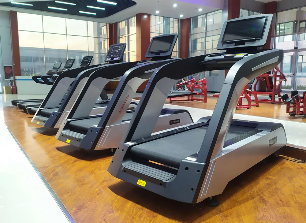 Commercial running machine professional heavy duty treadmill keyboard