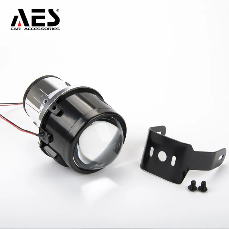 AES 2.5inch HID Bi-xenon Bulbs Headlight Projector Lens Hid Fog Light with Universal Brackets