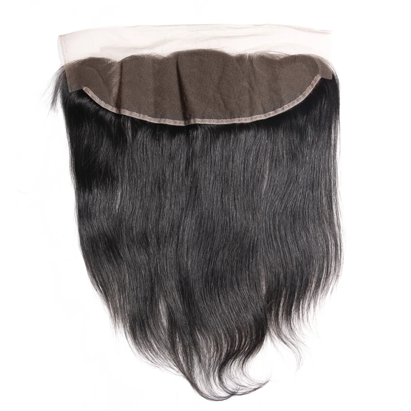 Brazilian Human Hair With Lace Closure Fronntal Transparent Swiss Closure Thin 13x4 Pre Plucked HD Lace Frontal