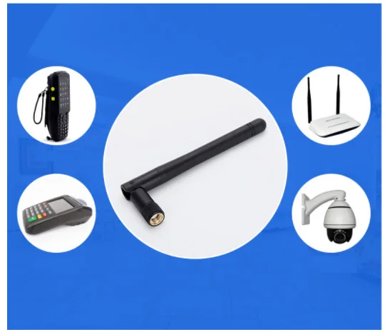 Omni 2dBi  2.4G and 5G dual band wifi antenna for satellite receiver