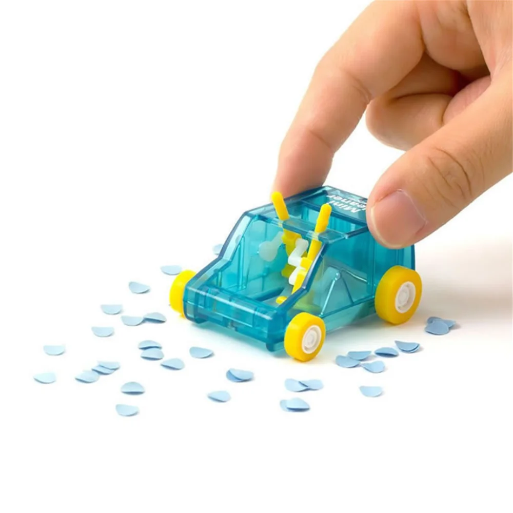 Mini Car Table Dust Cleaning Trolley Keyboard Desktop Dust Cleaner Confetti Pencil Eraser Dust Sweeper for Home Office Desk Set