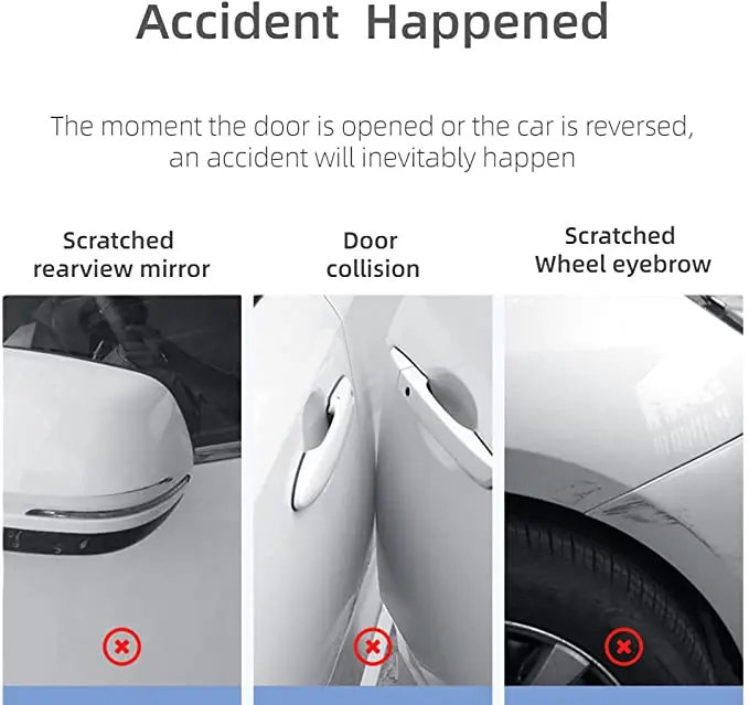 2022 3D Dynamic Cartoon Butt Car Door Protector Edge Corner Guard Protective Bumper Sticker Furniture Door Silicone Protector