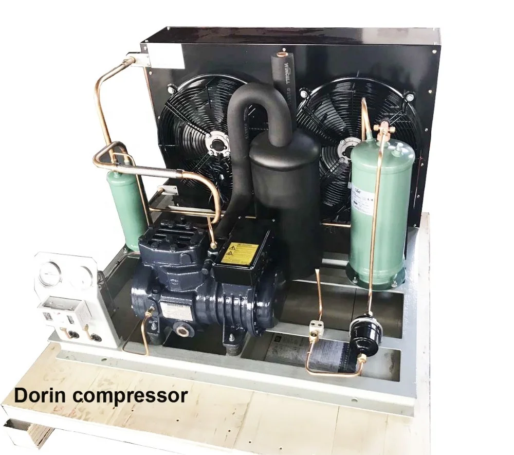 air cooled condenser unit, PU sandwich panel room compressor condenser unit