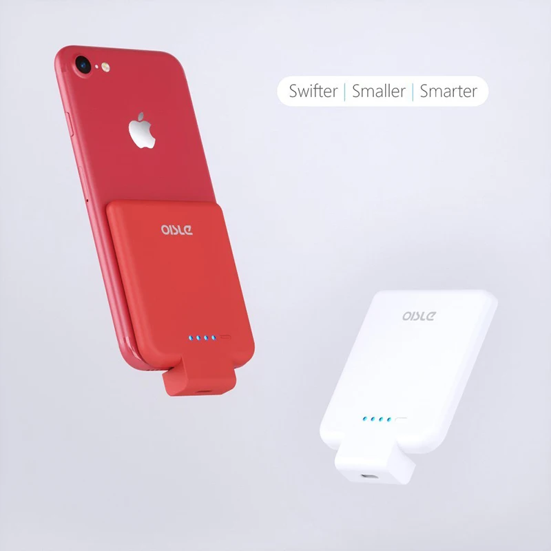 OISLE hot selling 2800mah battery case mini external battery fast charging power bank for iphone