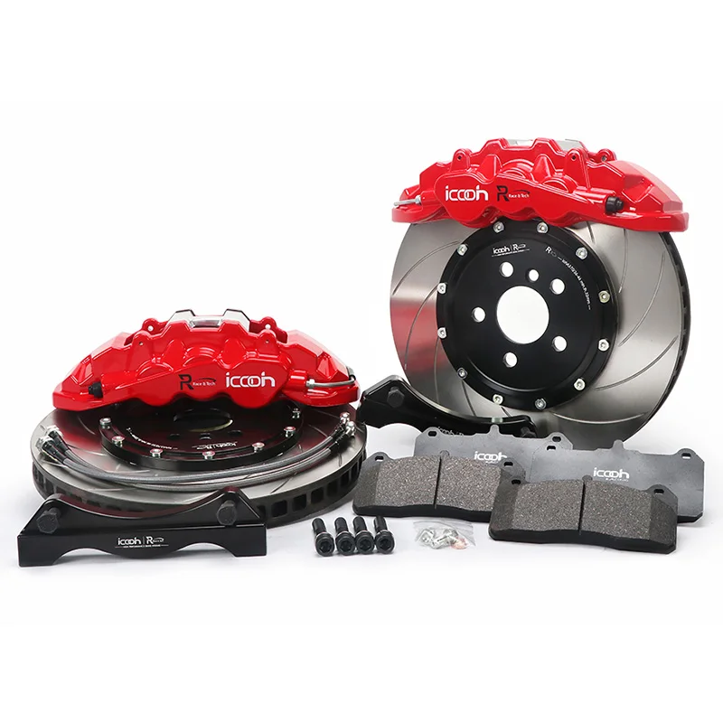High performance DL8520 big racing brake kit 6 big pot 410mm disc 21 inches front wheel for nissan patrol y61