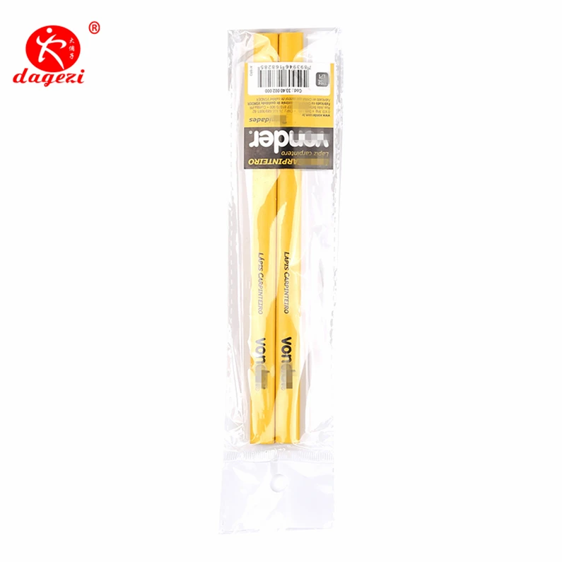 Pencil Packing Woodworking Pencil Set Deep Hole Marker Square Wooden Carpenter Pencils