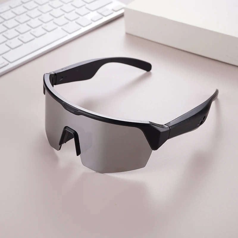 Wireless Bluetooth Audio Smart Glasses for Outdoor Sports Cycling & Hiking Sunglasses with Sun Protection for Biking & Riding