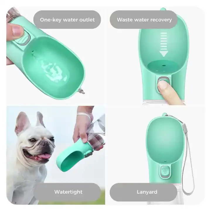 Small Large Dog Portable Water Bottle Outdoor Walking Cat And Dog Drinking Bowl Pet Travel Water Bottle