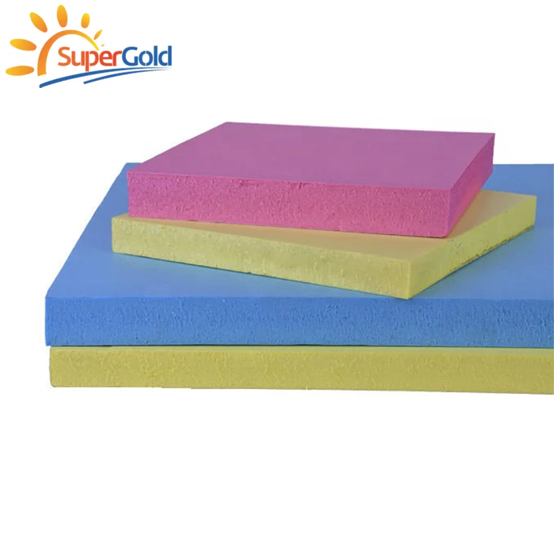 SuperGold Fire Retardant XPS Foam Insulation Board Extruded Styrofoam Wall Panels Styrofoam Board