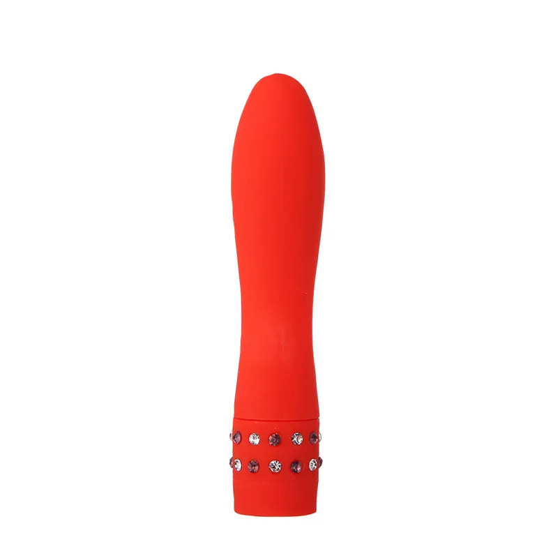 Diamond decoration mini bullet vibrator battery power waterproof female sex vibrator