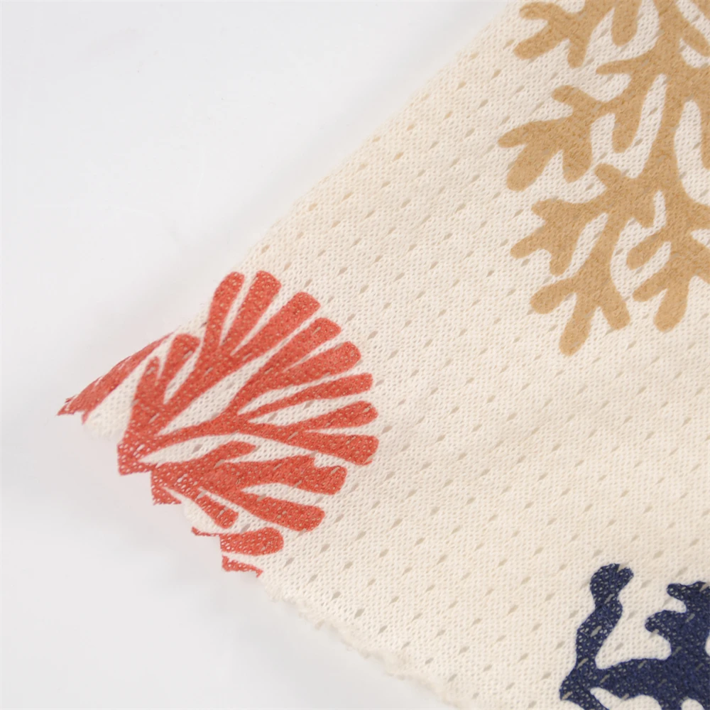 Wholesale Gots Certified Custom Print 100% Organic Cotton Mesh Fabric For Baby Clothes