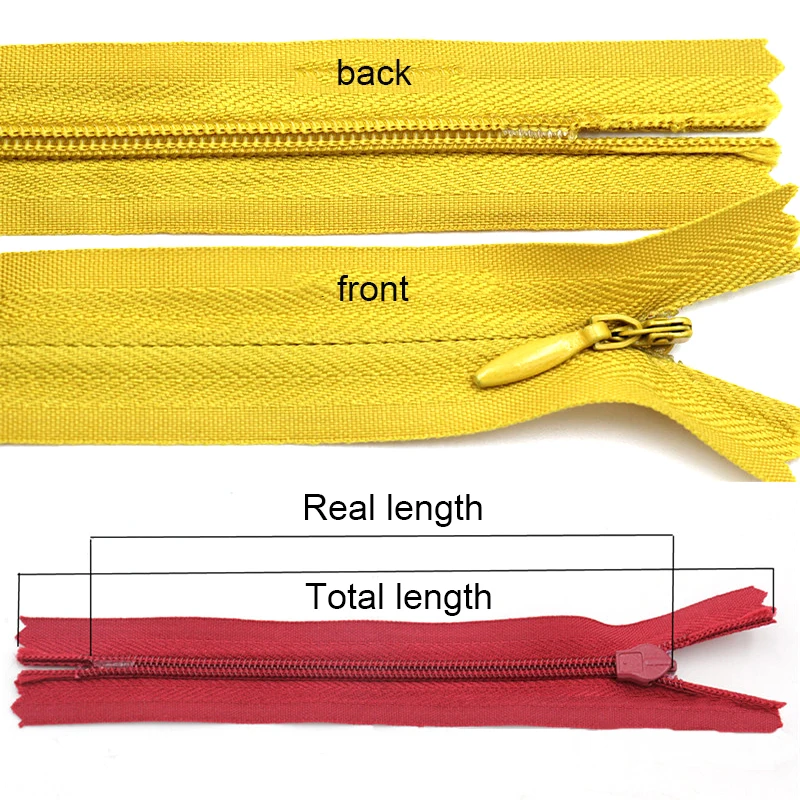 High quality leather bag nylon large metal zipper for handbag