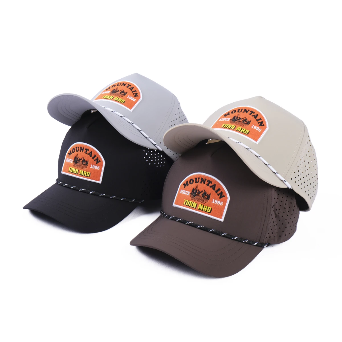 5 панельных пустых веревочных шляп кепка бейсбольная Кепка с вышивкой на заказ для гольфа Кепка-тракер