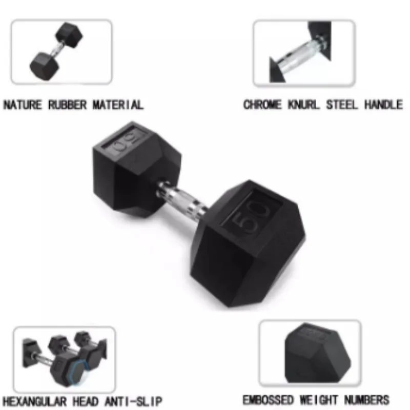 Factory Wholesale High Quality Commercial Gym 15kg 20 Kg 25kg 30kg Hex Dumbbell Set for home gym Free Weight Training