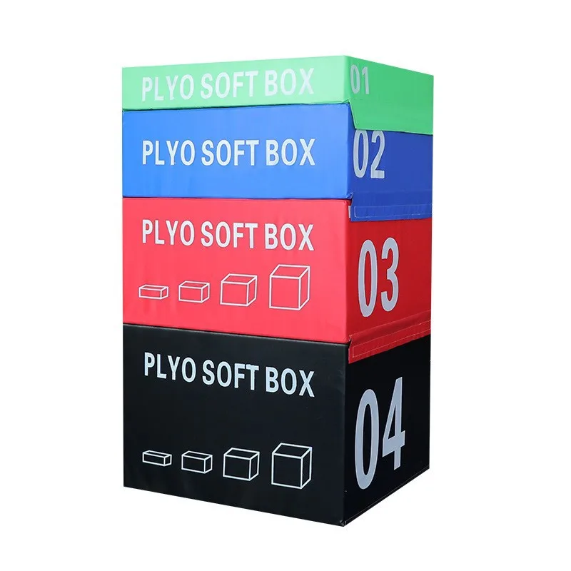 Whosale good Soft Box Fitness Plyometric Plyo Box PU+EPE 3 in 1 Soft Jump Box