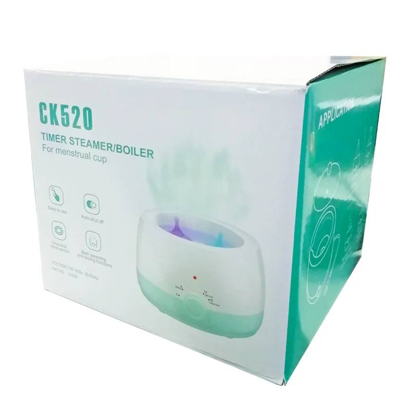Mini Portable Use-friendly Hot Steam Sterilizer Lady Monthly Period Care Sterilizer for Menstrual Cup