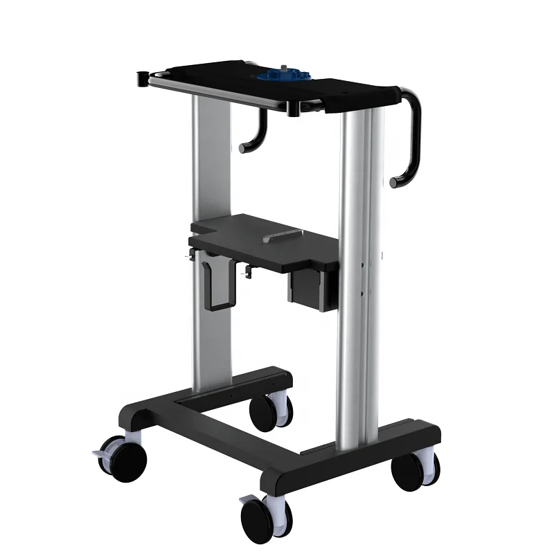 medical abs trolley 3 layered medical ventilation machine hospital mobile medical trolley