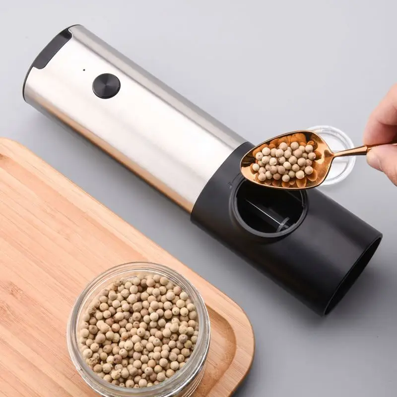 Electric Grinder/Gravity Sensing Pepper Grinder Grinding Salt And Pepper Pepper Seasoning Bottle Electric Grinder