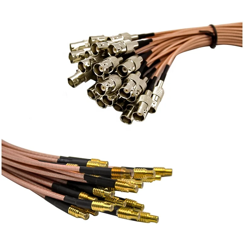 High quality new RG316 RF Coaxial Pigtail Cable MCX Male BNC Female