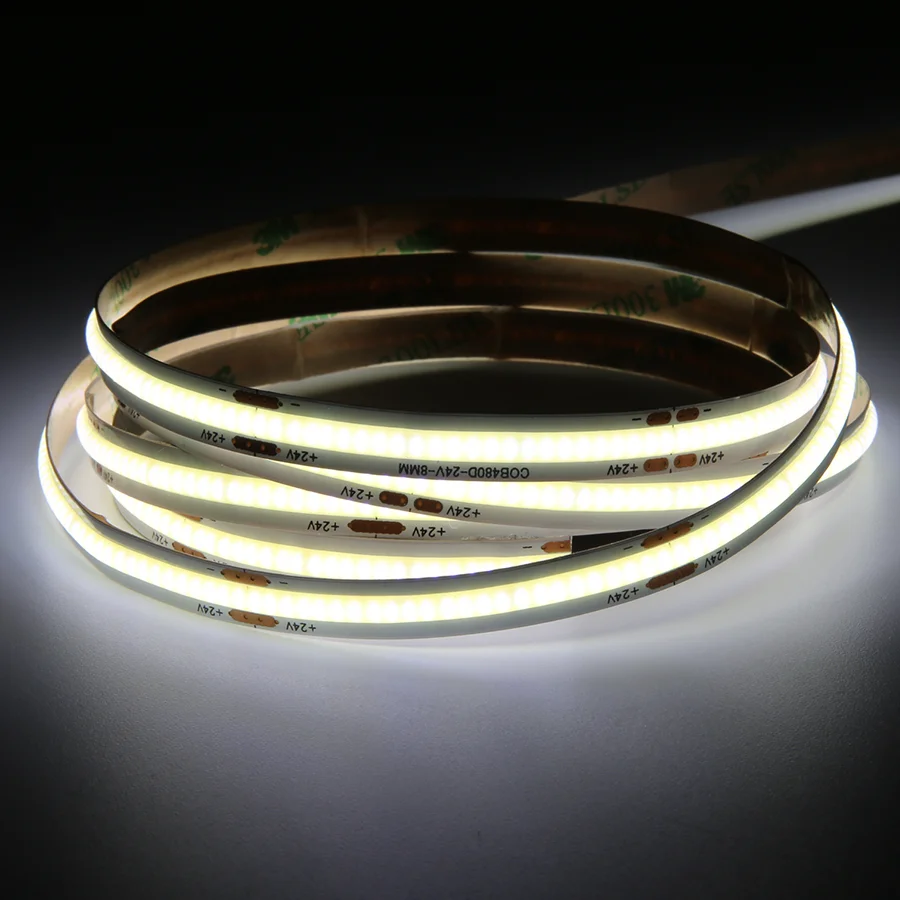 high density  dc24v 16.4ft CRI90 white color with 512 led/m strip led cob