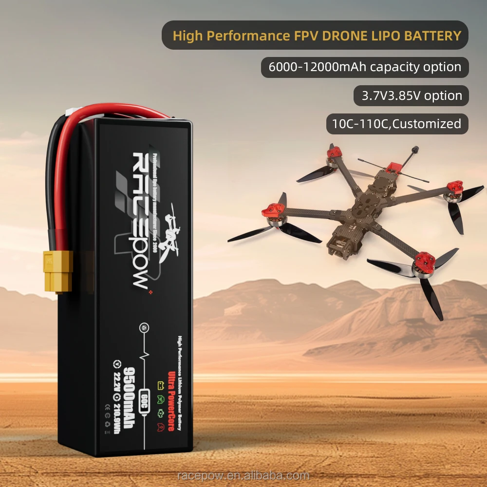 Аккумулятор для дрона FPV 6S 8S 12S 22 2 V 44 4 5200mAh 8000mAh 12000mAh 50C 60C 80C 100C XT60 XT90 по оптовой цене