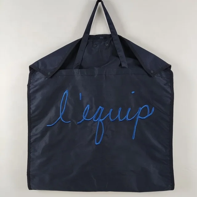 Оптовая продажа сумка для одежды костюм с молнией мешки логотипом на заказ складное платье