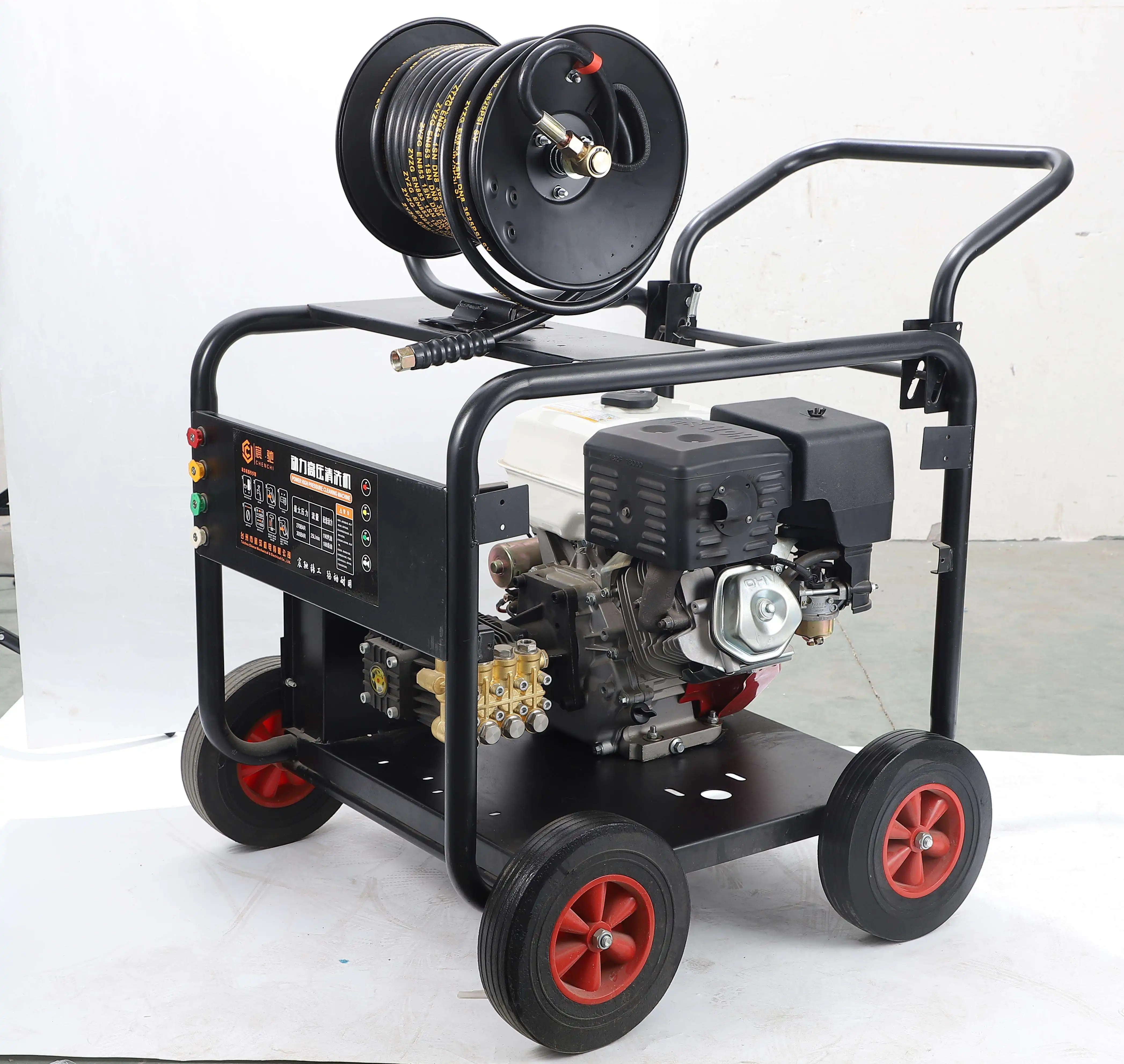 Factory Sales 190F Engine 4500PSI/250Bar Gasoline High Pressure Washer Portable Washing Machine for Car wash industry business