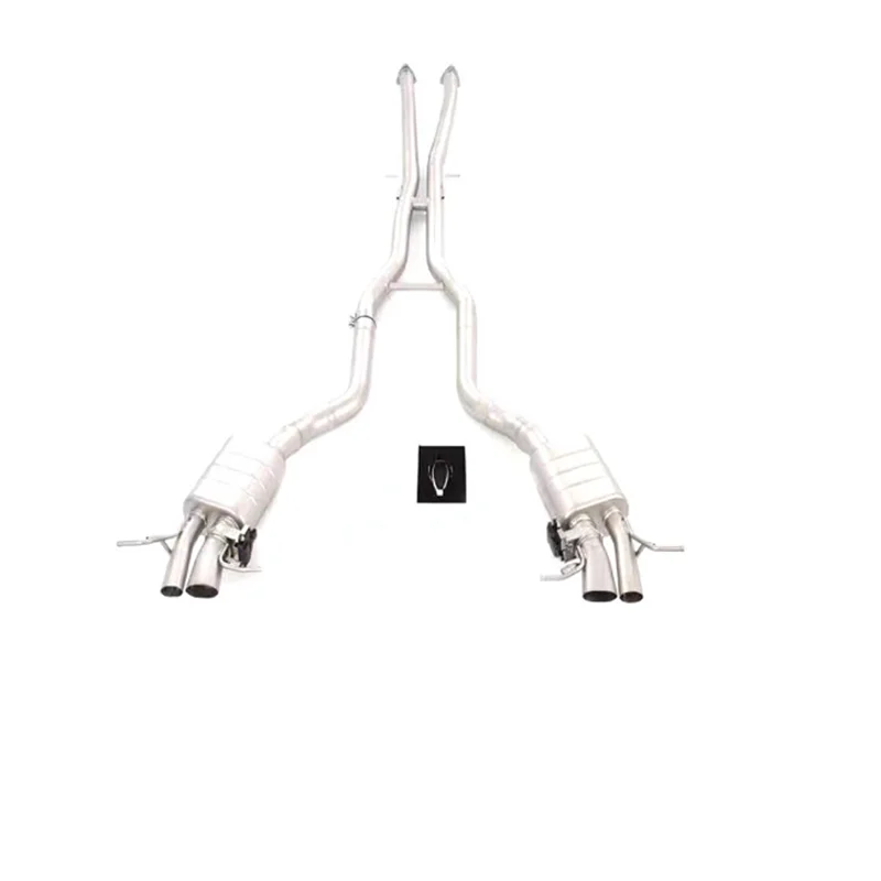 Высокопроизводительный выхлопной коллектор Ss304, бескатная выхлопная труба для Benz Amg S63 C217/a217/w222 M157, выхлопная труба Catback 5,5 t 2014-18