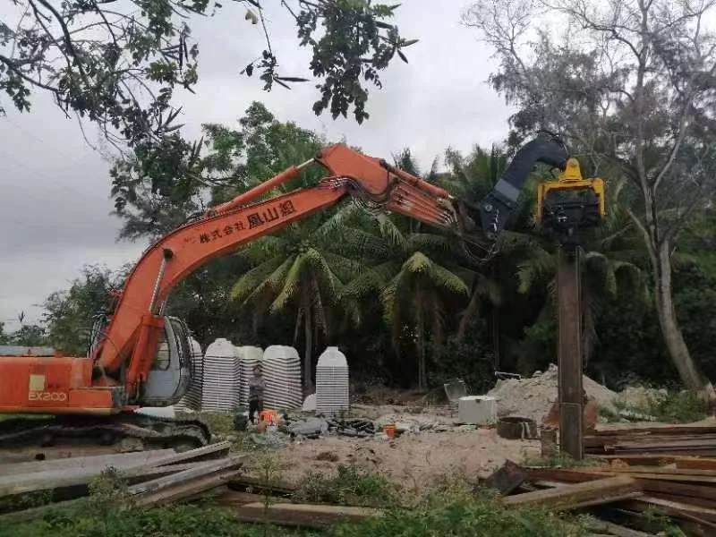 excellent hydraulic vibrating hammer vibratory pile driver hammer for excavator