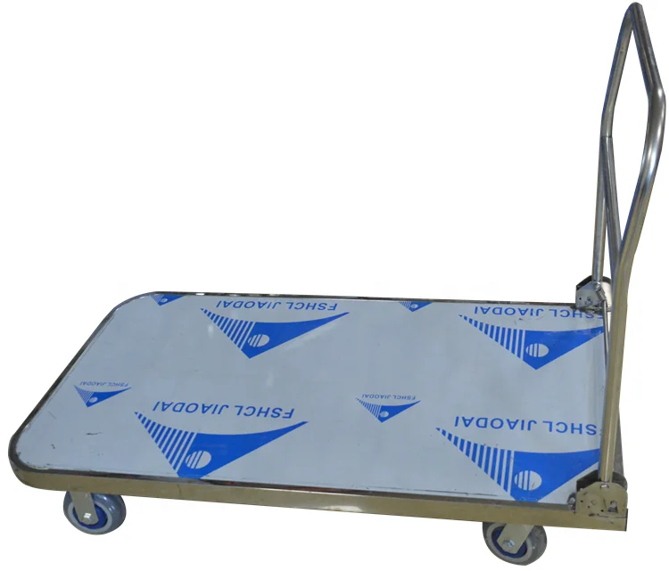 WBD 300kg load capacity 201 stainless steel tool trolley cart folding platform cart