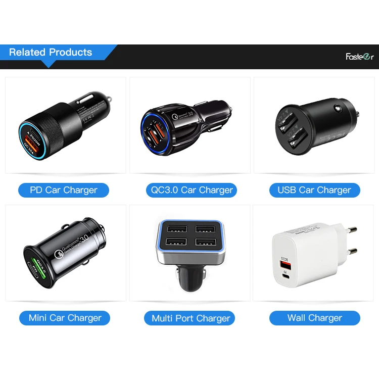 universal car charger 2 usb 12v 24v qc30 3.1a 2.4a car usb fast charger