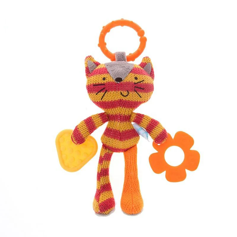 Premium Gift Toy Set  Bpa Free Silicone Baby Teethers Crochet Bunny Funny Custom Baby Toys Teether