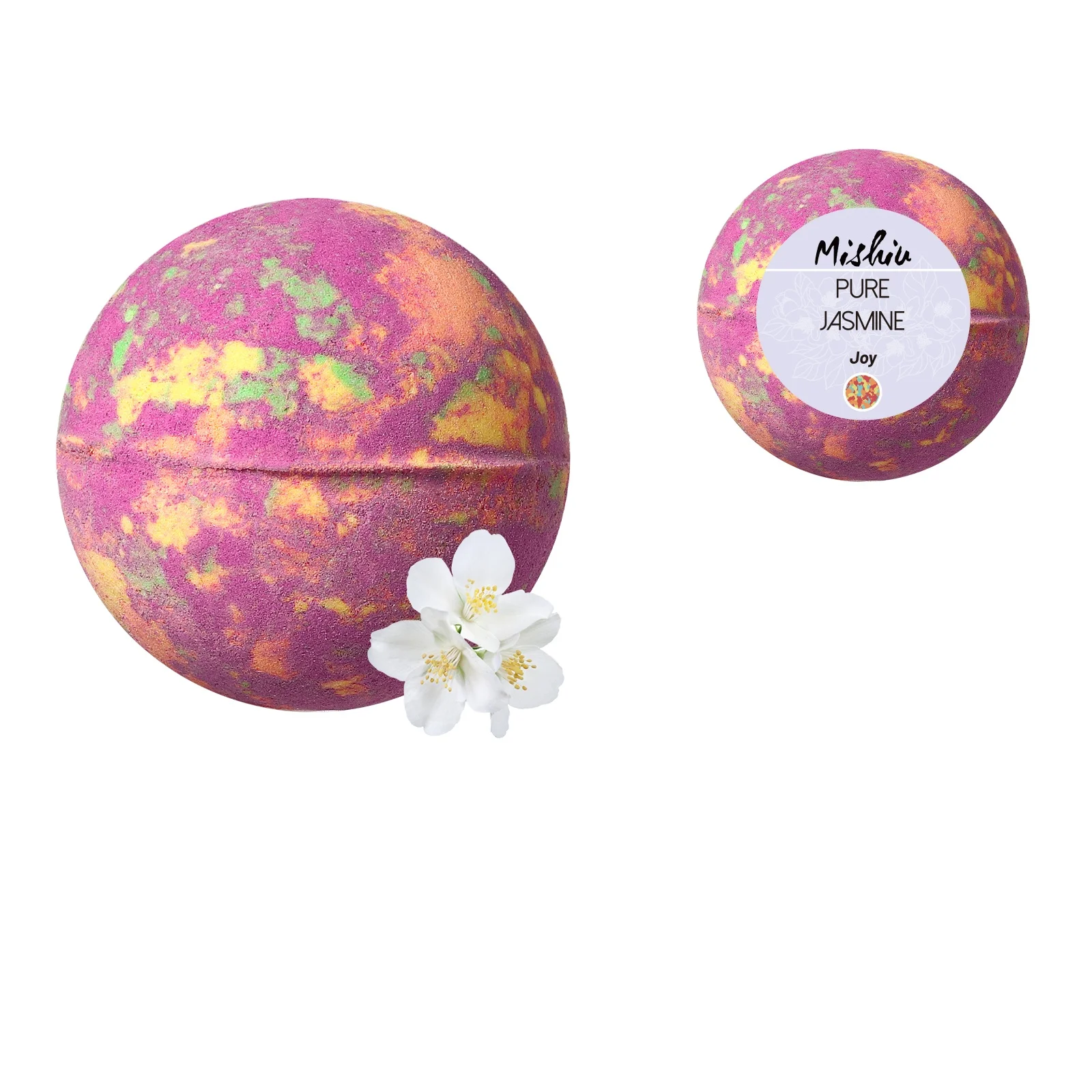 Women Kids Gift Set Package Colorful Bath Dust Fizz Scents Shea Butter Coconut Oil SPA Bubble Ball Flower Bath Bomb