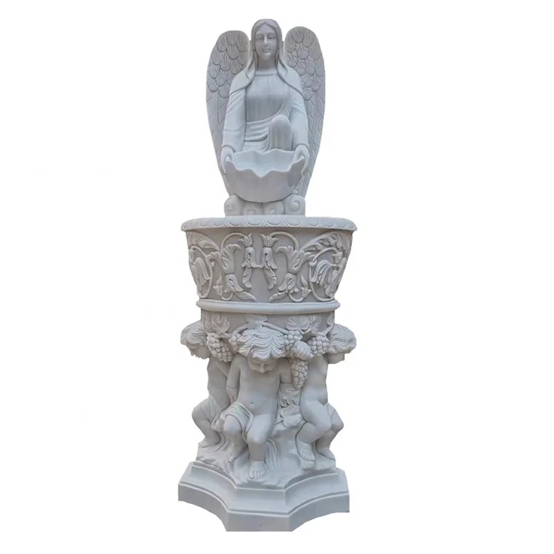 Shengye Marble Wall Mounted Drinking Fountain Marble Wall Fountain Wall Fountain For outdoor Garden Decoration