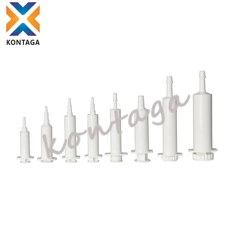 good quality white color popular veterinary plastic syringe 10ml,20ml,60ml for animals