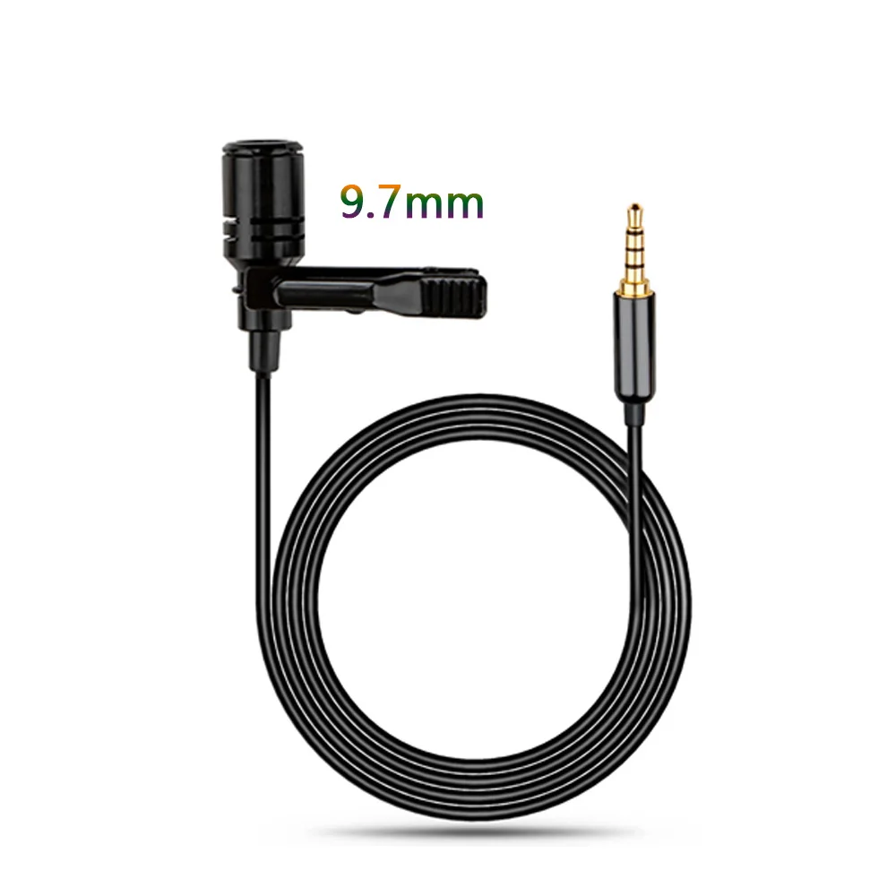 Китай поставщик OEM всенаправленный петличный 9,7 мм Большой mic core клип петличный микрофон для смартфонов сотовый телефон