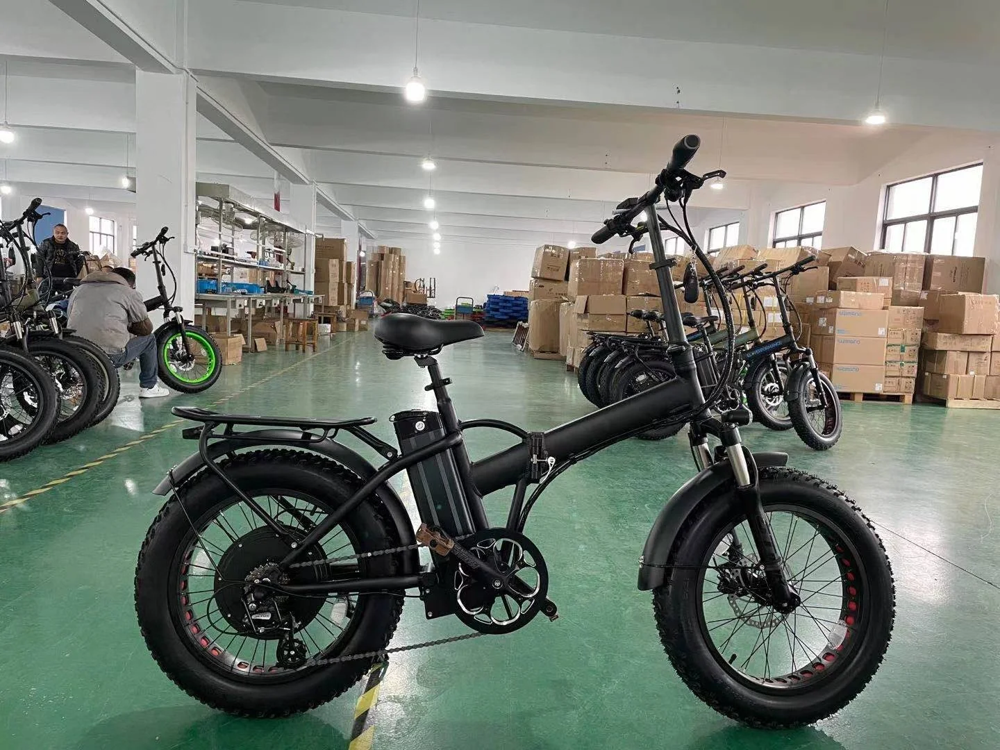 Хит продаж электровелосипед 20 дюймов x 4.0 1000 Вт складной с аккумулятором 48 В 15 А · ч