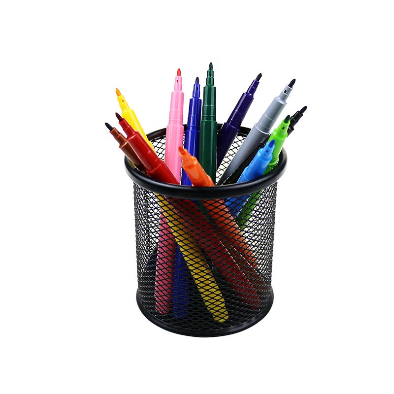 BECOL New Arrival Customized Colored Art Marker Pen Set 12 Colors Non Toxic Washable Watercolor Pen Set for Kids Painting