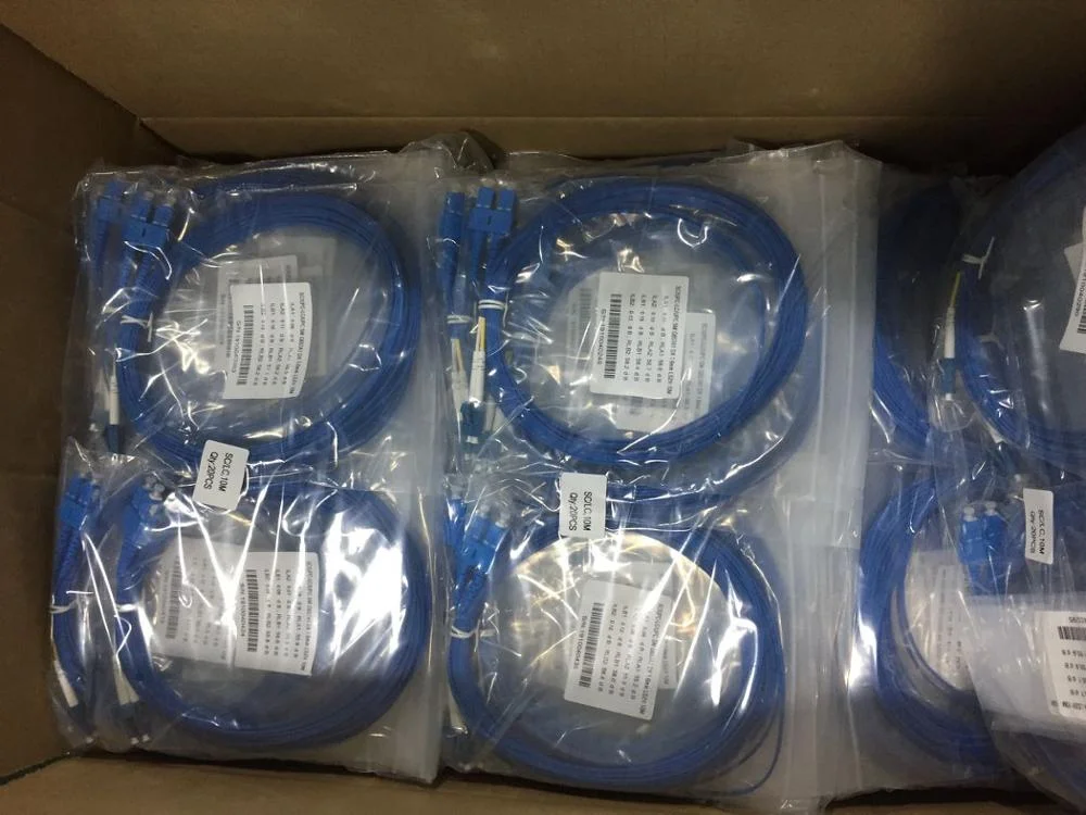 Top Quality 1m LC UPC to LC UPC Duplex OS2 Single Mode Armored PVC 3.0mm Fiber Optic Patch Cable