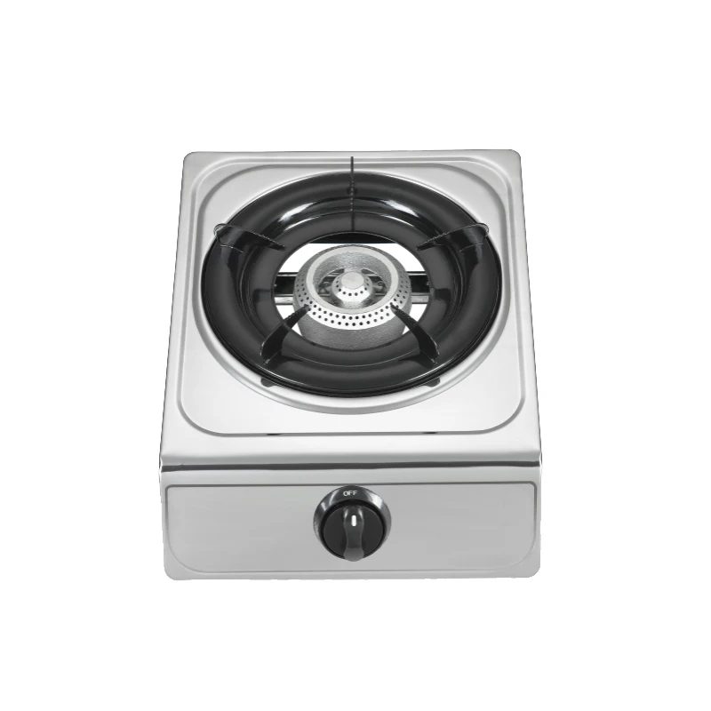 tempered glass panel Freestanding 1 burner gas cooking stove