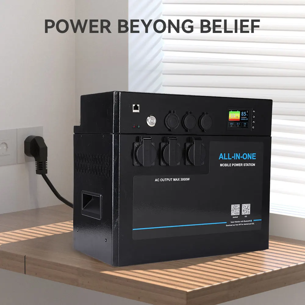 Innovative Products 2024 W Solar Powered Power Generators Industrial Solax Battery Backup Station 230 Vcharged Lfp4 200Ah