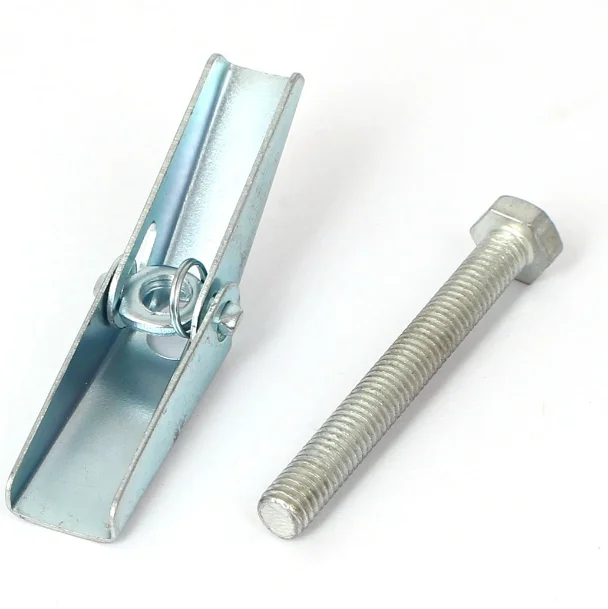 M3 M4 M5 M6 M8 M10 M12 Custom size steel zinc plated spring toggle anchor/ spring toggle wing / butterfly spring toggle bolts